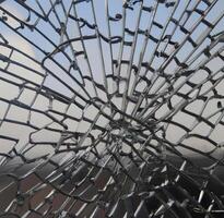 Amazing shattered glass Window photo