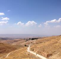 increíble paisajes de Israel, puntos de vista de el santo tierra ai generativo foto