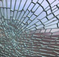 Amazing shattered glass Window photo