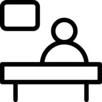 Teacher icon symbol vector image. Illustration of the training business school classroom icon design image.