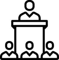 Teacher icon symbol vector image. Illustration of the training business school classroom icon design image.