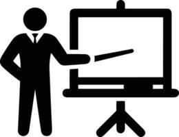 Teacher icon symbol vector image. Illustration of the training business school classroom icon design image.