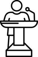 Teacher icon symbol vector image. Illustration of the training business school classroom icon design image.