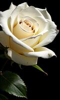flower white rose on black background, wallpaper, design, photo