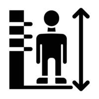 Height Limit Vector Glyph Icon For Personal And Commercial Use.