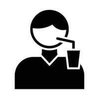 Drinking Vector Glyph Icon For Personal And Commercial Use.