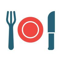 Hunger Glyph Two Color Icon For Personal And Commercial Use. vector