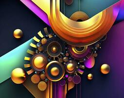 Abstract background with a mix of organic and mechanical elements. AI generated photo