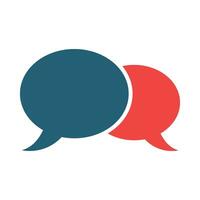 Chat Glyph Two Color Icon For Personal And Commercial Use. vector