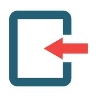 Sign In Glyph Two Color Icon For Personal And Commercial Use. vector