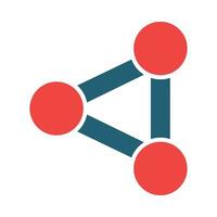 Share Glyph Two Color Icon For Personal And Commercial Use. vector