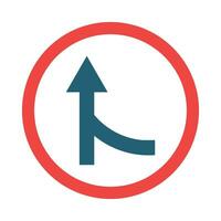 Merging Glyph Two Color Icon For Personal And Commercial Use. vector