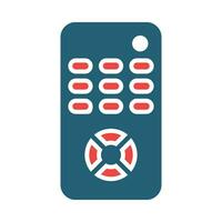 Remote Control Glyph Two Color Icon For Personal And Commercial Use. vector