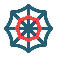 Spiderweb Glyph Two Color Icon For Personal And Commercial Use. vector
