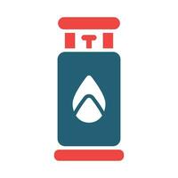 Propane Glyph Two Color Icon For Personal And Commercial Use. vector