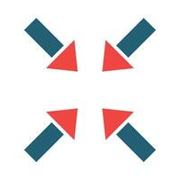 Minimize Glyph Two Color Icon For Personal And Commercial Use. vector