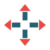 Expand Glyph Two Color Icon For Personal And Commercial Use. vector