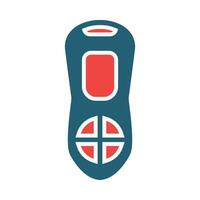 Toy Remote Glyph Two Color Icon For Personal And Commercial Use. vector