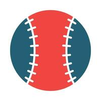 Baseball Glyph Two Color Icon For Personal And Commercial Use. vector