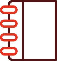File Thick Line Two Color Icons For Personal And Commercial Use. vector