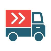 Delivery Glyph Two Color Icon For Personal And Commercial Use. vector