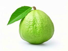 a guava isolated on a white background photo