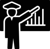 Teacher icon symbol vector image. Illustration of the training business school classroom icon design image.