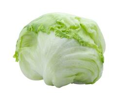 Iceberg lettuce isolated on white background with clipping path. photo