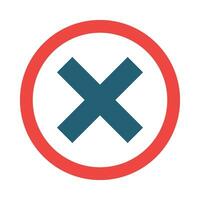 Refuse Glyph Two Color Icon For Personal And Commercial Use. vector