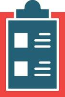 Get Quotes Glyph Two Color Icon For Personal And Commercial Use. vector