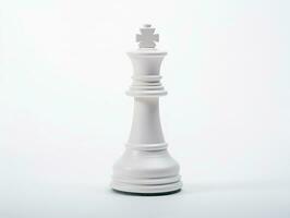 A chess piece is isolated on a white background. photo