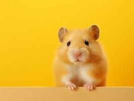 Cute Hamster solo portrait photo