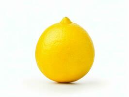 Lemon isolated on a white background photo