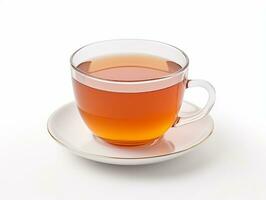 A cup of tea isolated on a white background photo