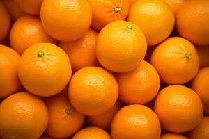 Top view of fresh oranges photo
