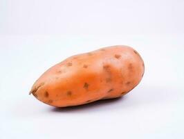 sweet potato isolated on white background photo