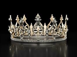 Crown on a black background photo