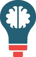 Get Ideas Glyph Two Color Icon For Personal And Commercial Use. vector