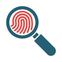 Forensic Glyph Two Color Icon For Personal And Commercial Use. vector