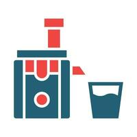 Juicer Glyph Two Color Icon For Personal And Commercial Use. vector