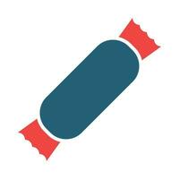 Toffee Glyph Two Color Icon For Personal And Commercial Use. vector
