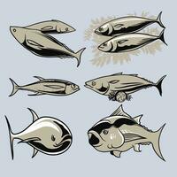 tuna fish illustration 1 vector