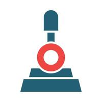 Control Lever Glyph Two Color Icon For Personal And Commercial Use. vector