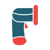 Scanner Glyph Two Color Icon For Personal And Commercial Use. vector