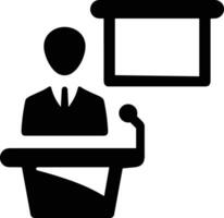 profesor icono símbolo vector imagen. ilustración de el formación negocio colegio salón de clases icono diseño imagen.