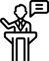 Teacher icon symbol vector image. Illustration of the training business school classroom icon design image.