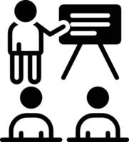 Teacher icon symbol vector image. Illustration of the training business school classroom icon design image.