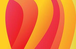 colorful orange gradient abstract banner vector