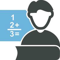 Teacher icon symbol vector image. Illustration of the training business school classroom icon design image