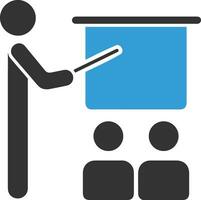 Teacher icon symbol vector image. Illustration of the training business school classroom icon design image